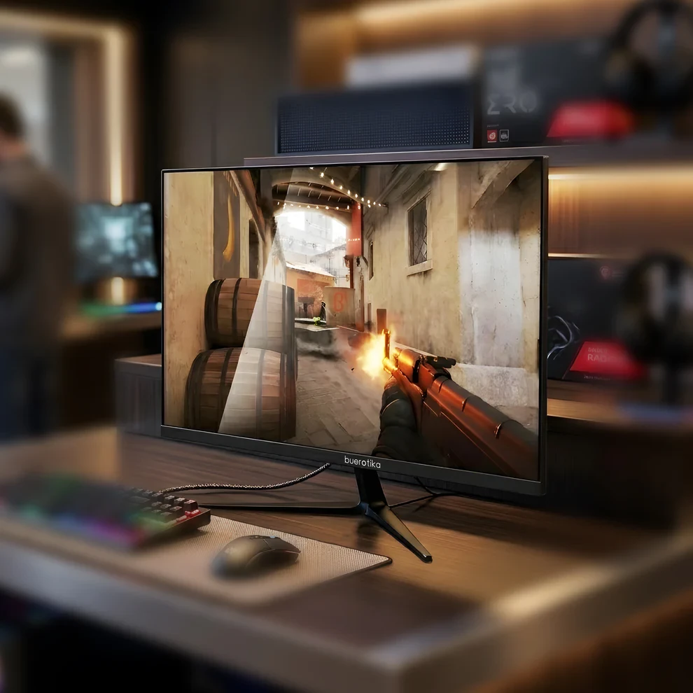 BUEROTIKA B24M3 24" IPS Full HD Monitor – 144Hz, 3ms, DP/HDMI, Speakers - 3