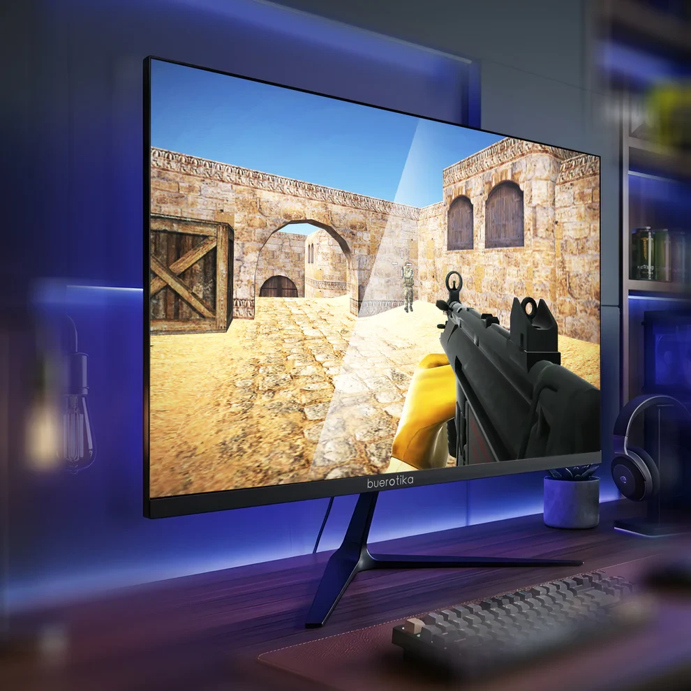 BUEROTIKA B27M1 27" IPS Full HD Monitor – 100Hz, DP/HDMI, Speakers - 2