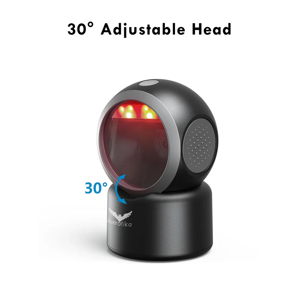 BUEROTIKA BS105D USB 2D Desktop Barcode Scanner – Auto-Sensing, High-Speed ARM Processor - 2