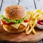 Cheese Chicken Burger (extra Toum)