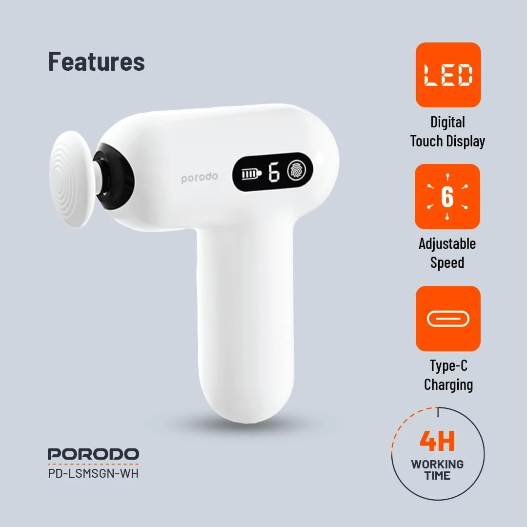 PORODO ACTIVE PRECISION MASSAGER 1500MAH USB-C 15W - 8