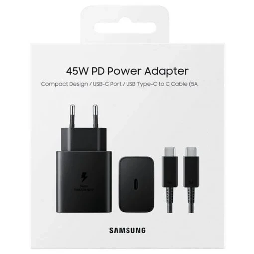 Original Samsung Adapter 45W PD With C-C Cable