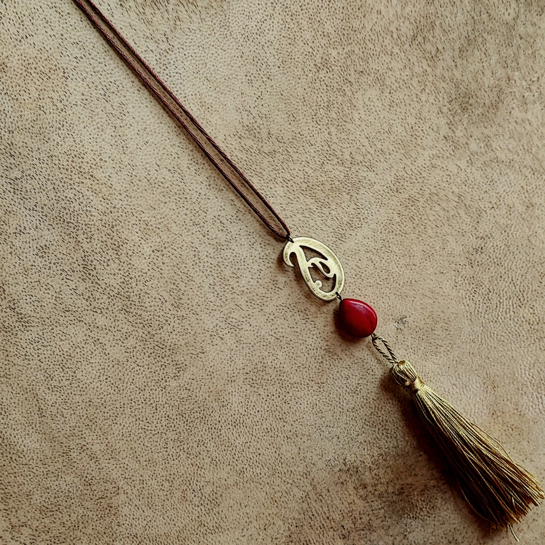 Long Tassel Cord Necklace - 2