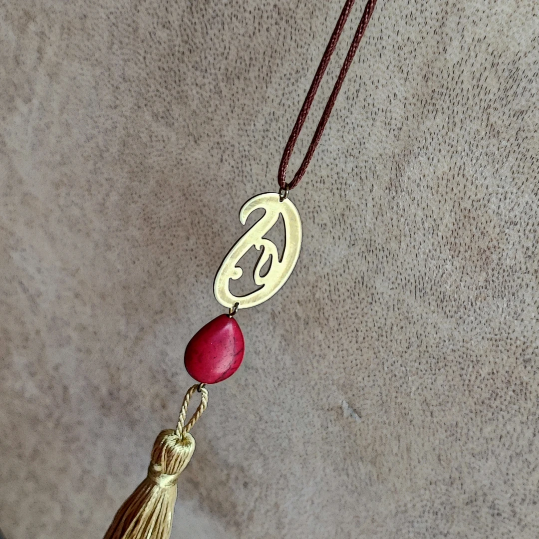 Long Tassel Cord Necklace - 4