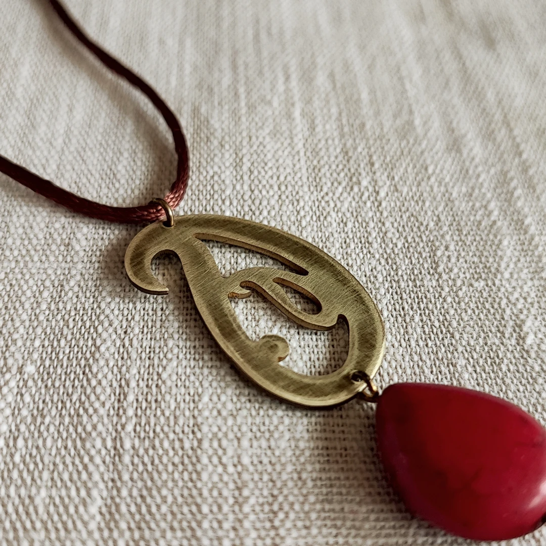 Long Tassel Cord Necklace - 5