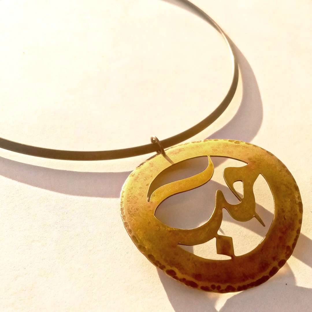 "Love" Statement Arabic Necklace - 2
