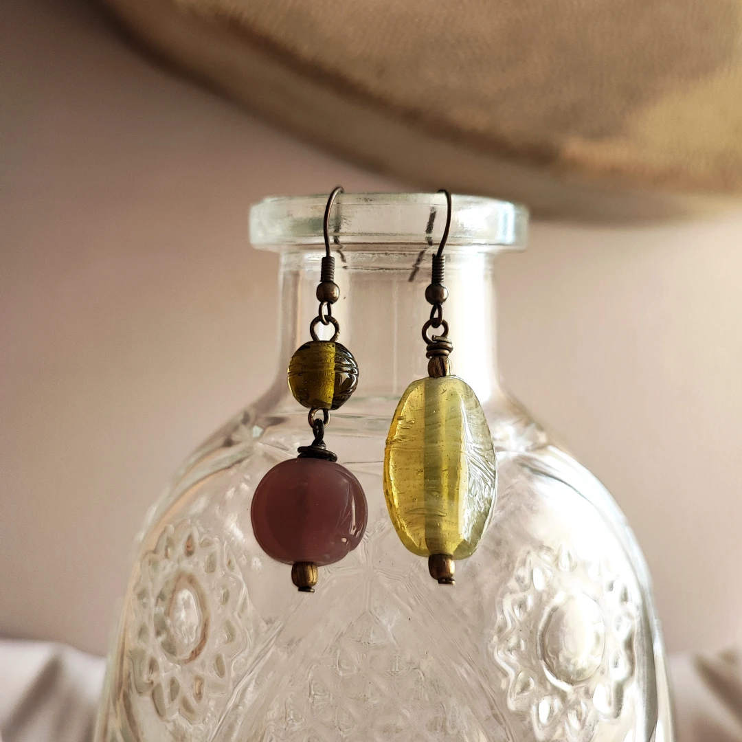 Boho Mixed Media Beaded Necklace Set - 5