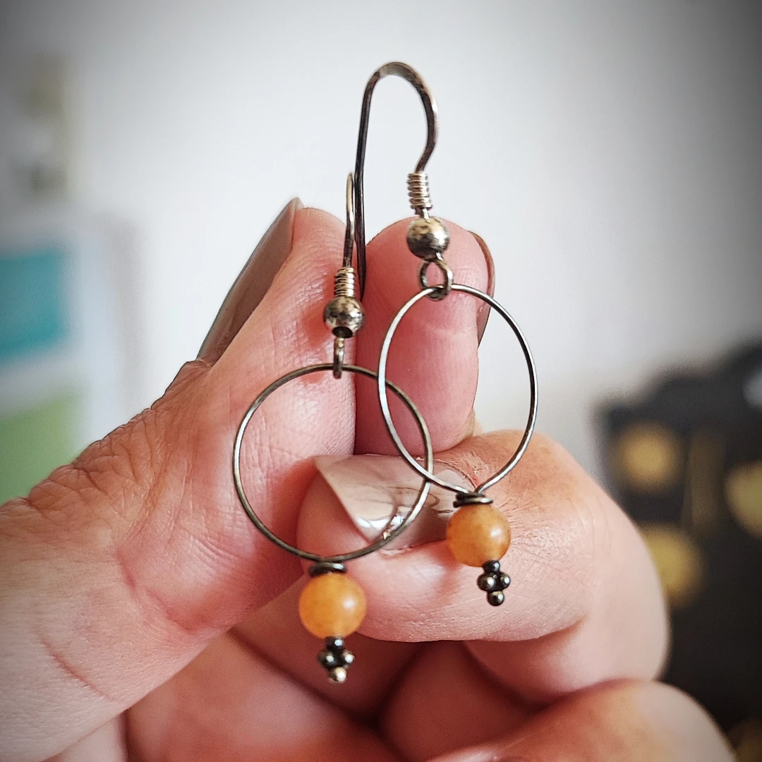 Minimalist 925 Silver Dangle Earrings