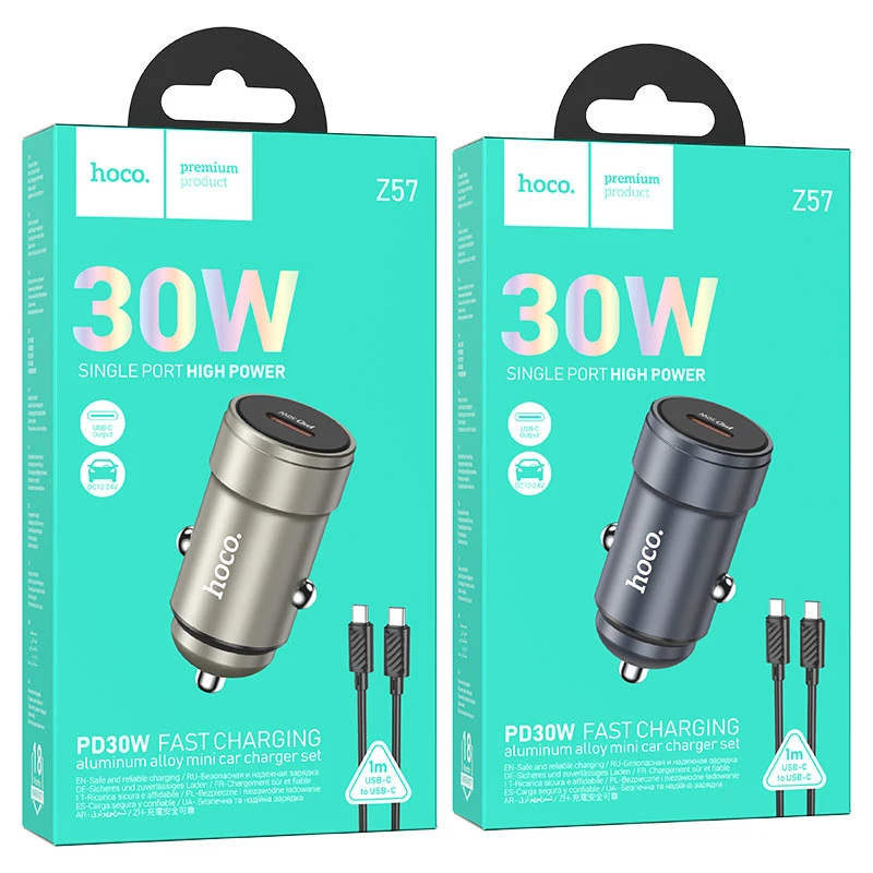 HOCO Z57 30W SINGLE PORT CAR CHARGER 30W