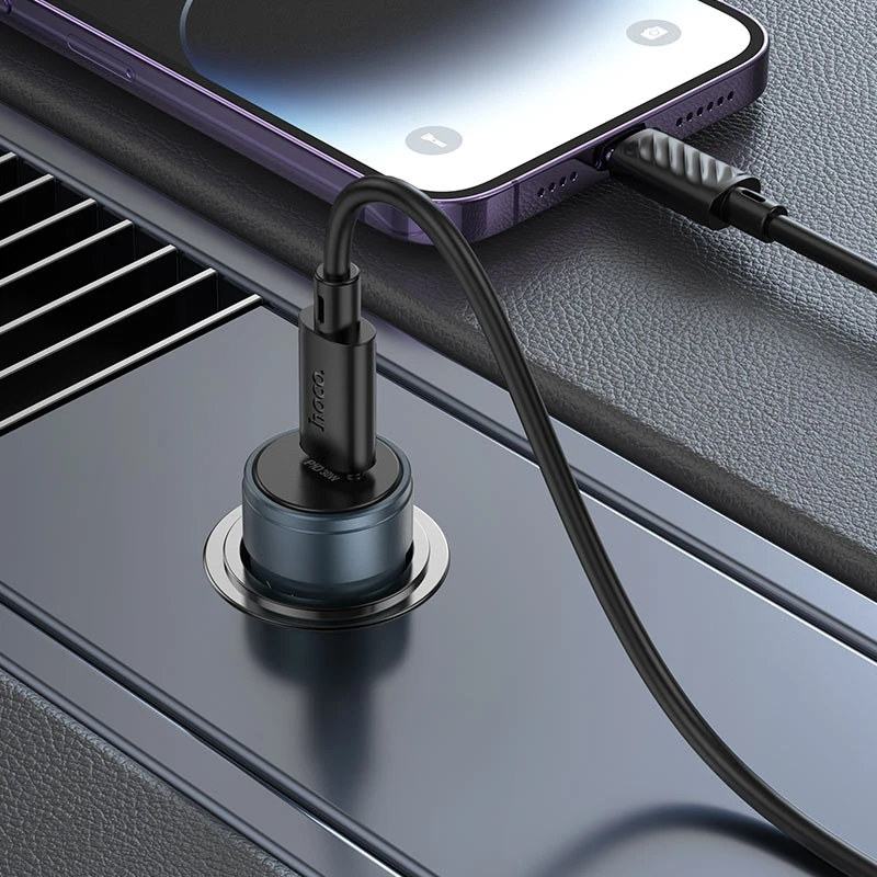 HOCO Z57 30W SINGLE PORT CAR CHARGER 30W - 3