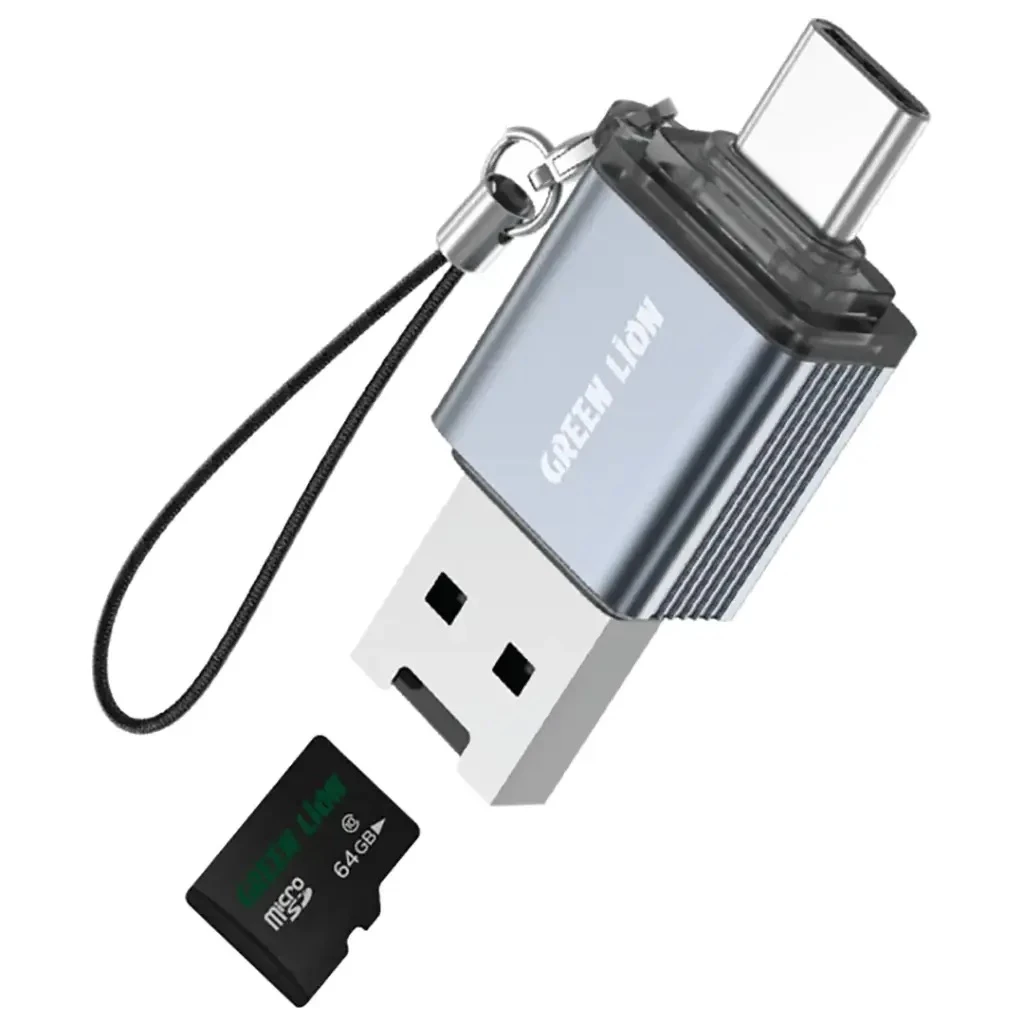 GREENLION 2 IN 1 CARD READER USB-A USB-C - 3