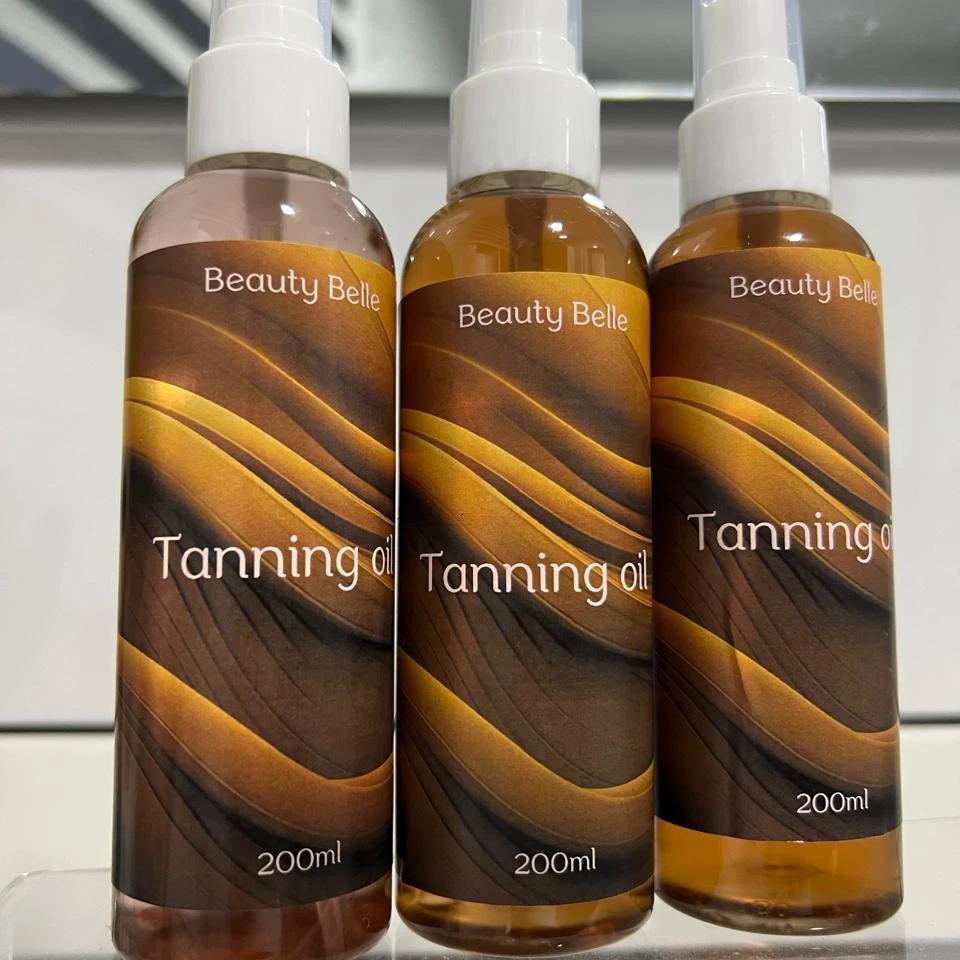 Tanning Oil With Glitter
