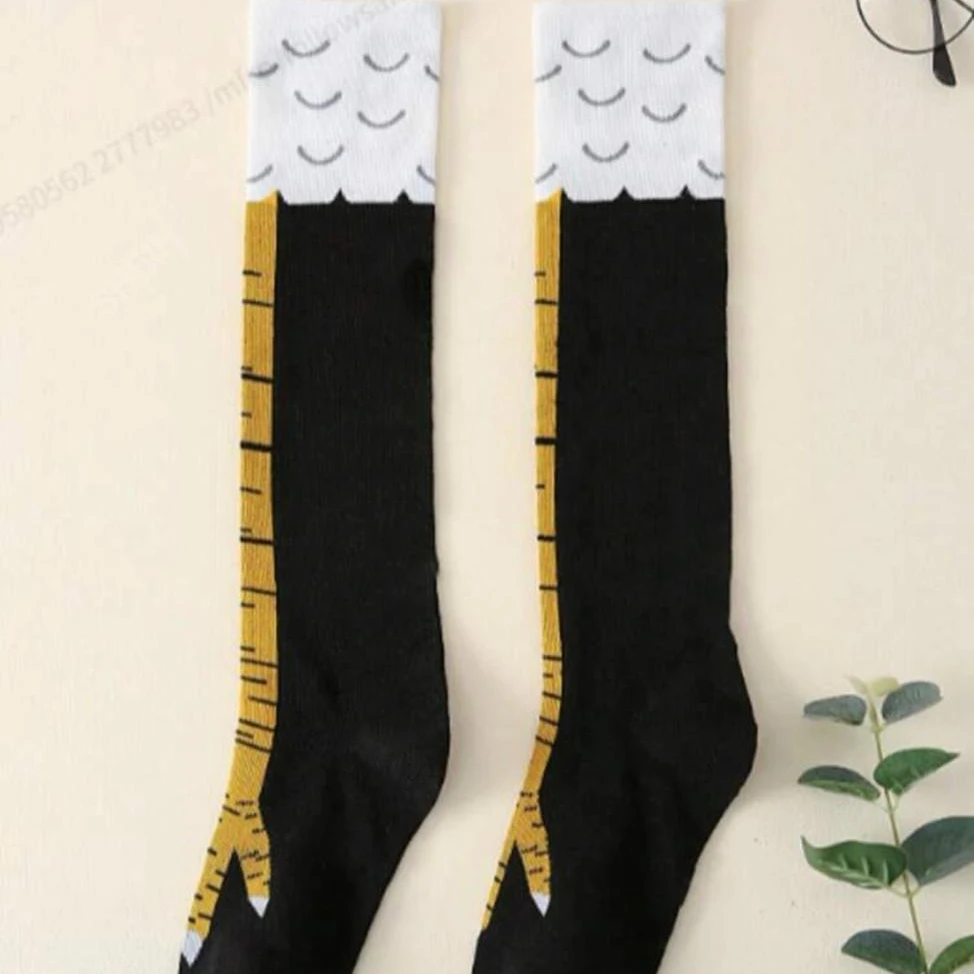 Men’s Chicken Claw Pattern Crew Socks (43-46)