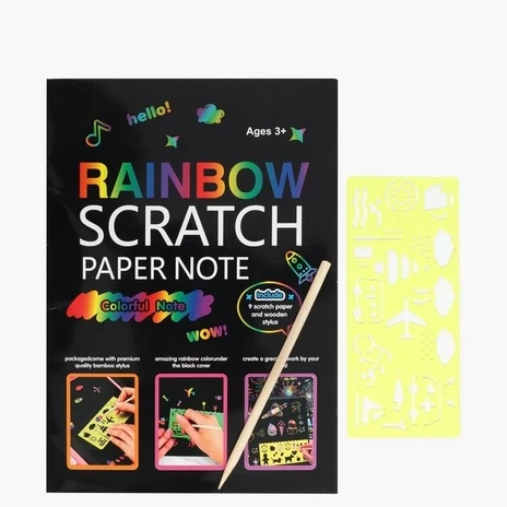 Rainbow Stratch Paper Note