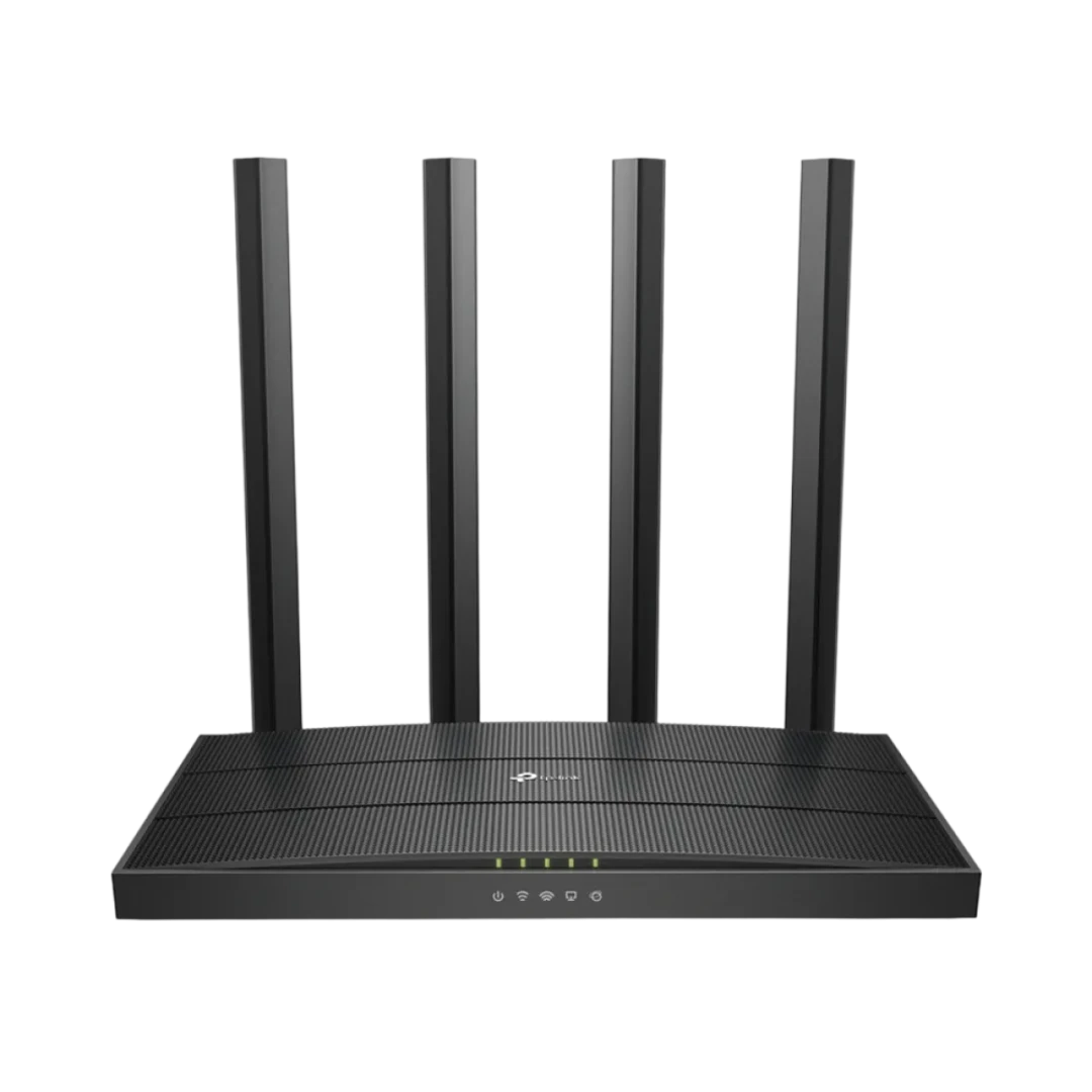 TP-Link (Archer C6) AC1200 Mesh Wi-Fi Router Full Gigabit MU-MIMO Router - 4x Antennas - Black - 2