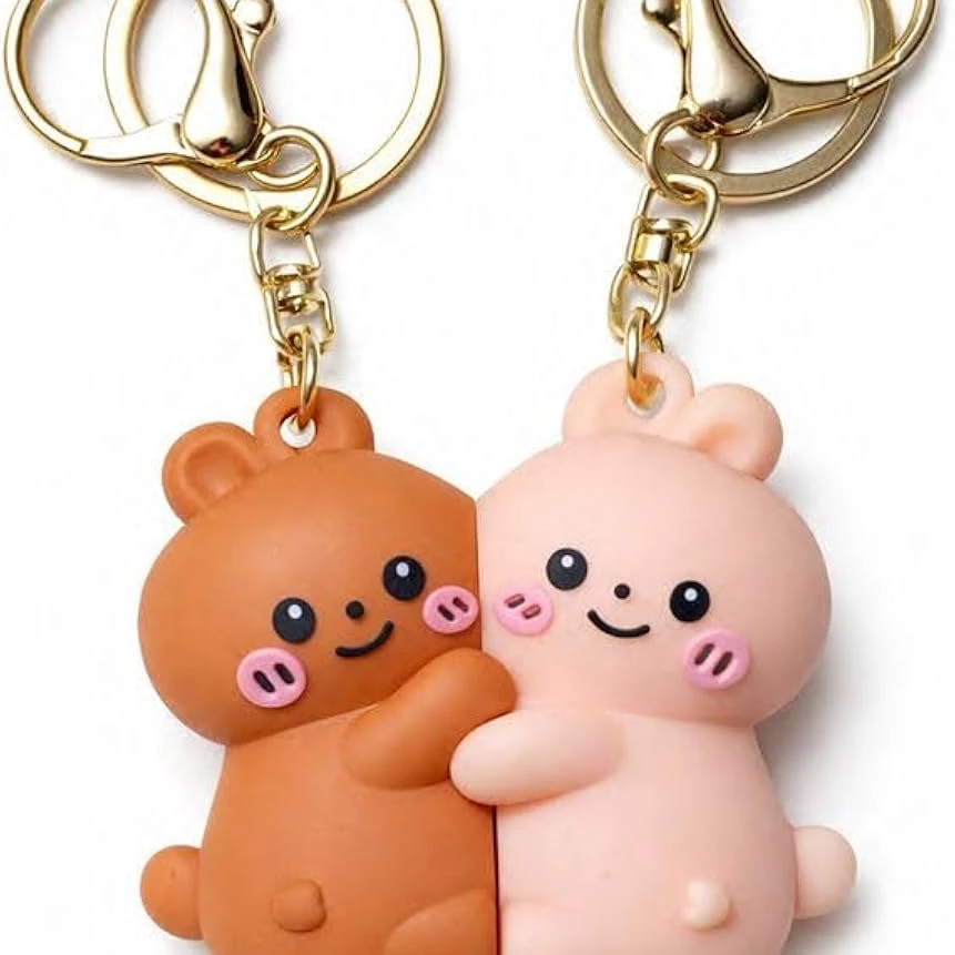 Peach & Goma - Magnetic Keychain