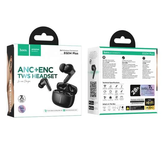 HOCO EQ34 PLUS ANC + ENC TWS HEADSET