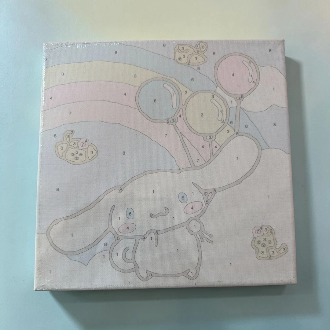 Paint By Numbers On Canvas With Brush 20cm * 20cm - 5