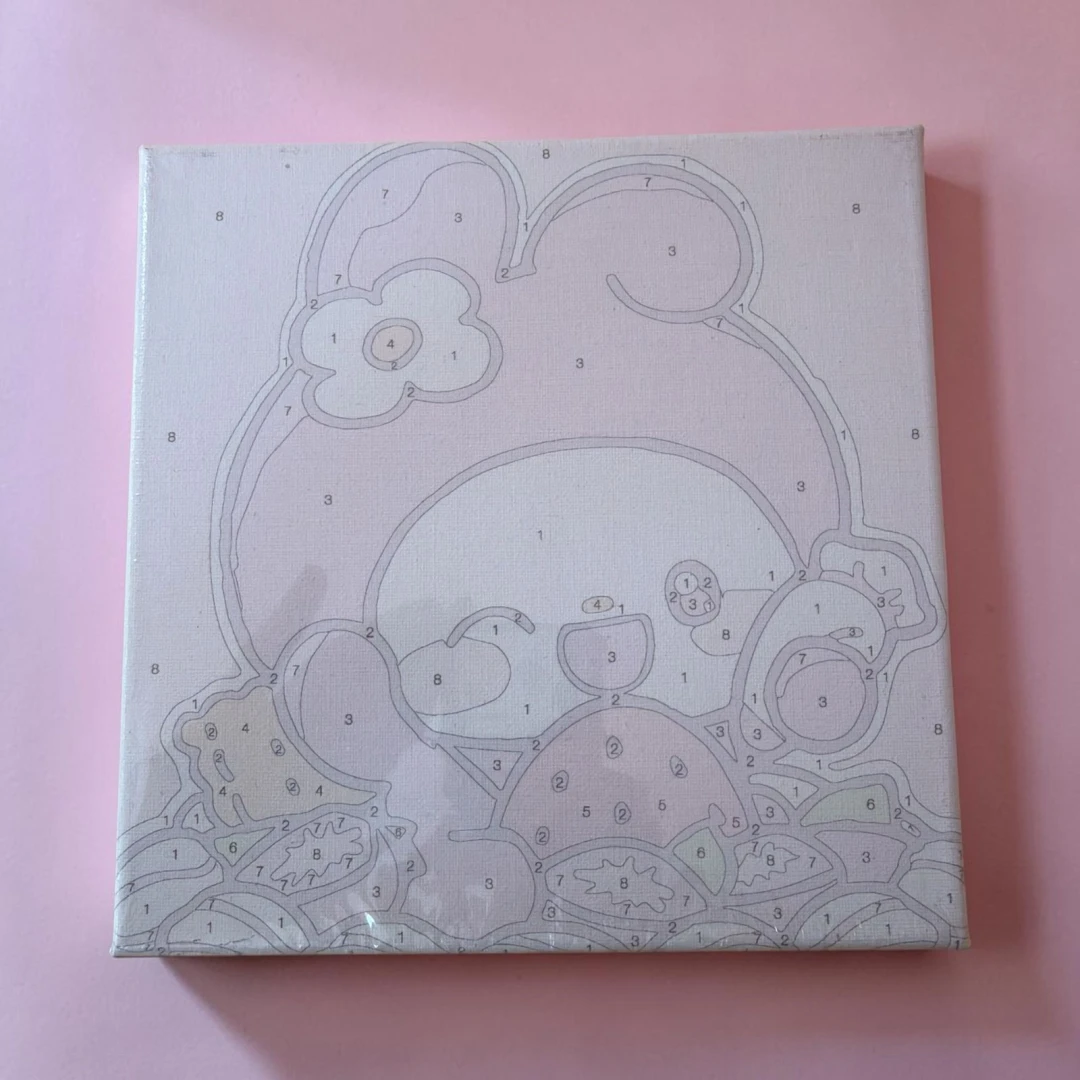 Paint By Numbers On Canvas With Brush 20cm * 20cm - 9