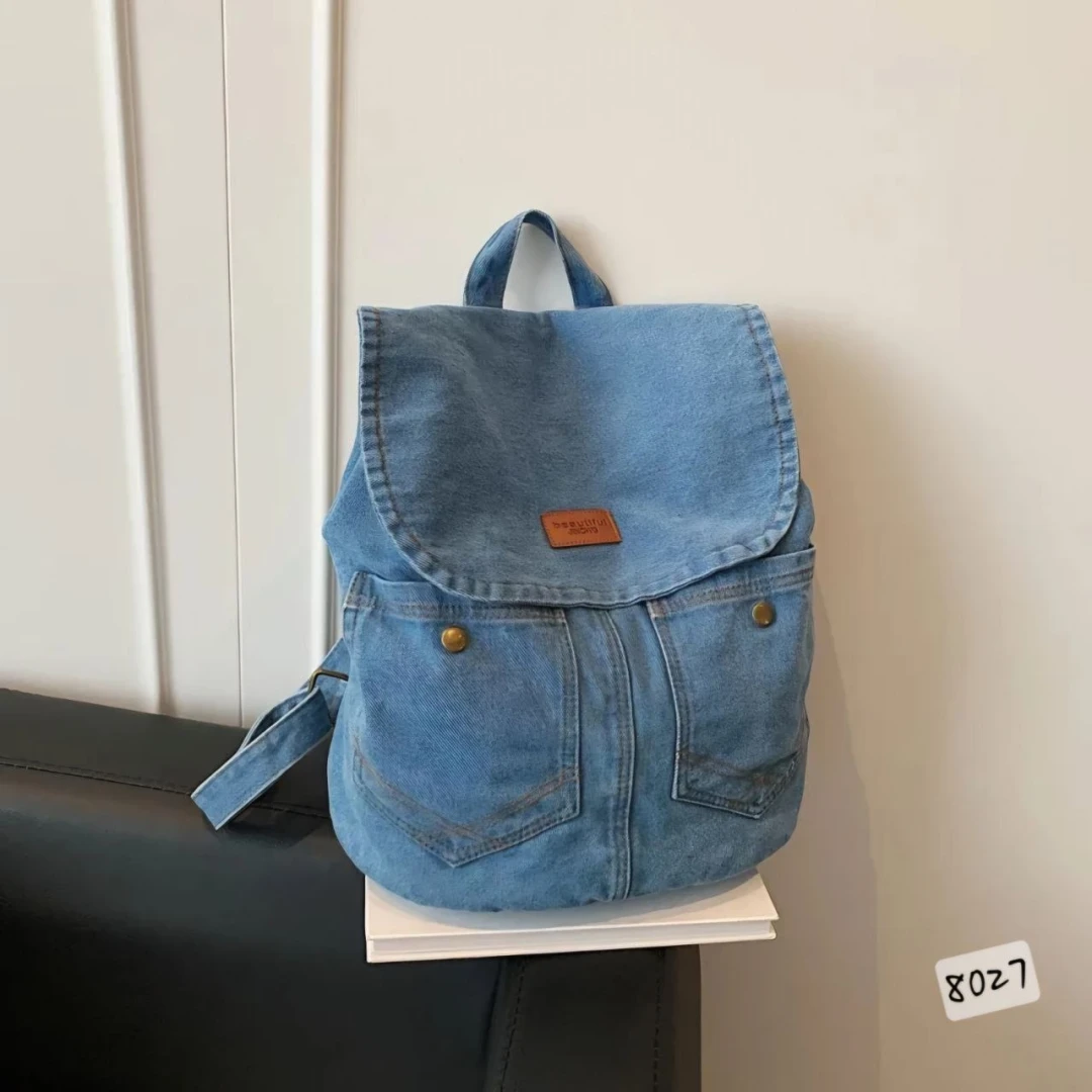 Vintage Jeans Backpack 8027 - 2