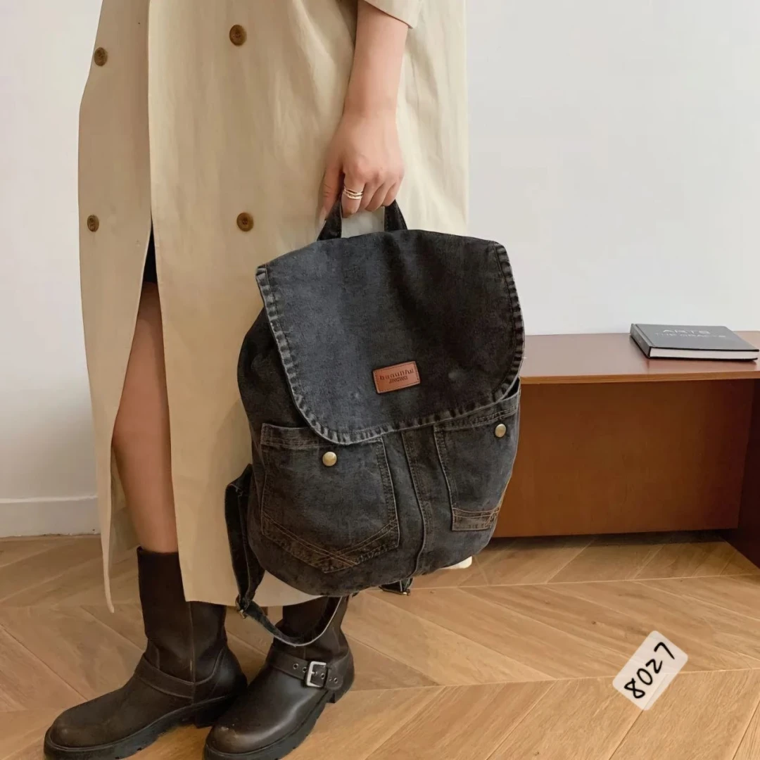 Vintage Jeans Backpack 8027 - 4