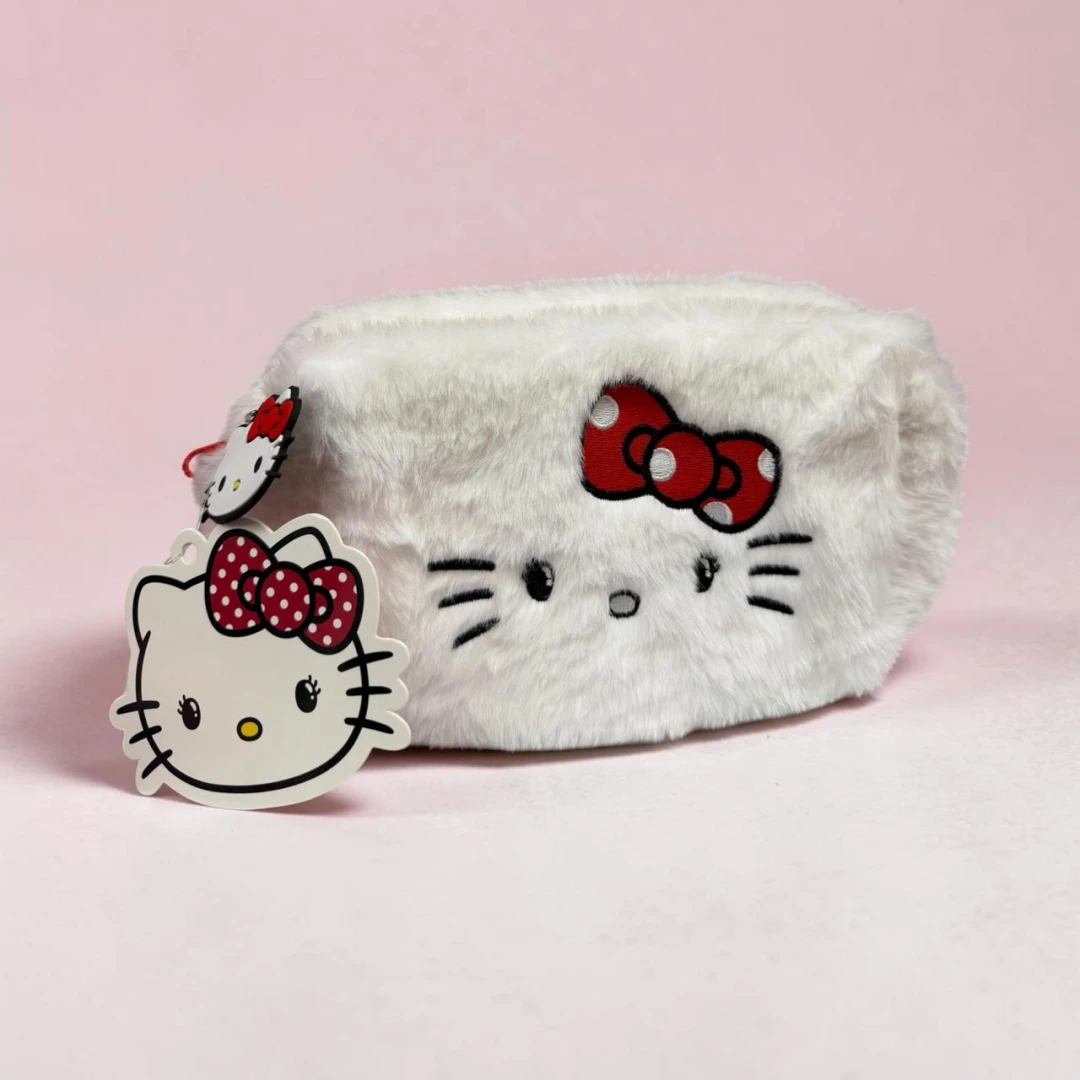 Hello Kitty Plush Pouch & Charm