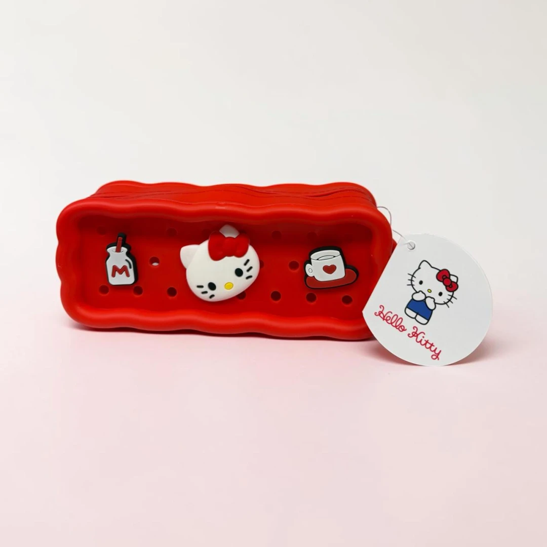 Hello Kitty Silicon Pouch with Charm