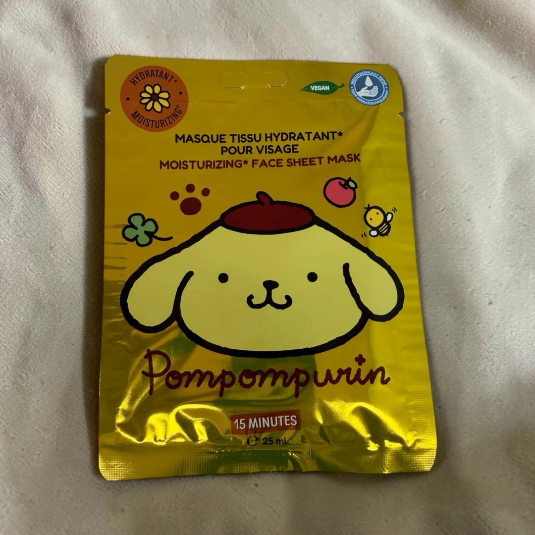 Pompompurin Face Glow Mask