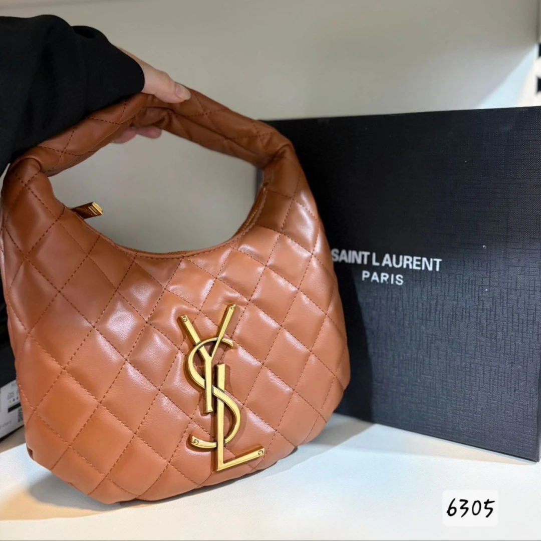 Velvet Quilted YSL Bag 6305 - 8