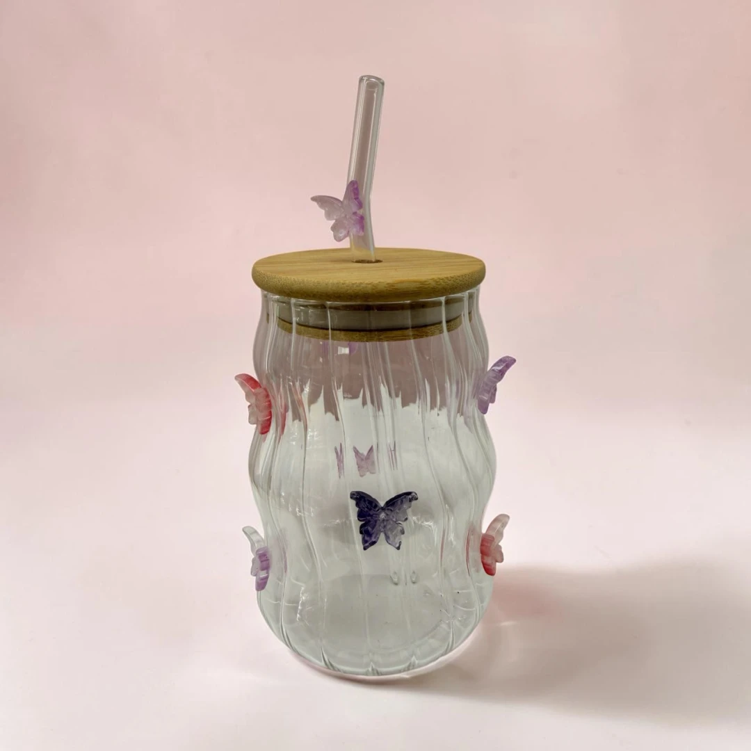 Summer Cup With A Straw