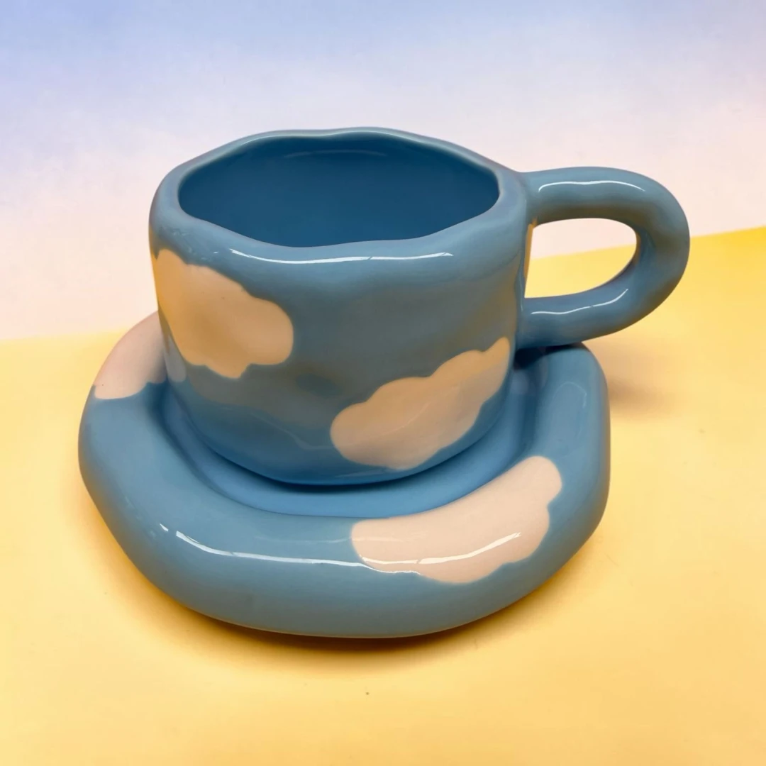 Sky Cup With Saucer