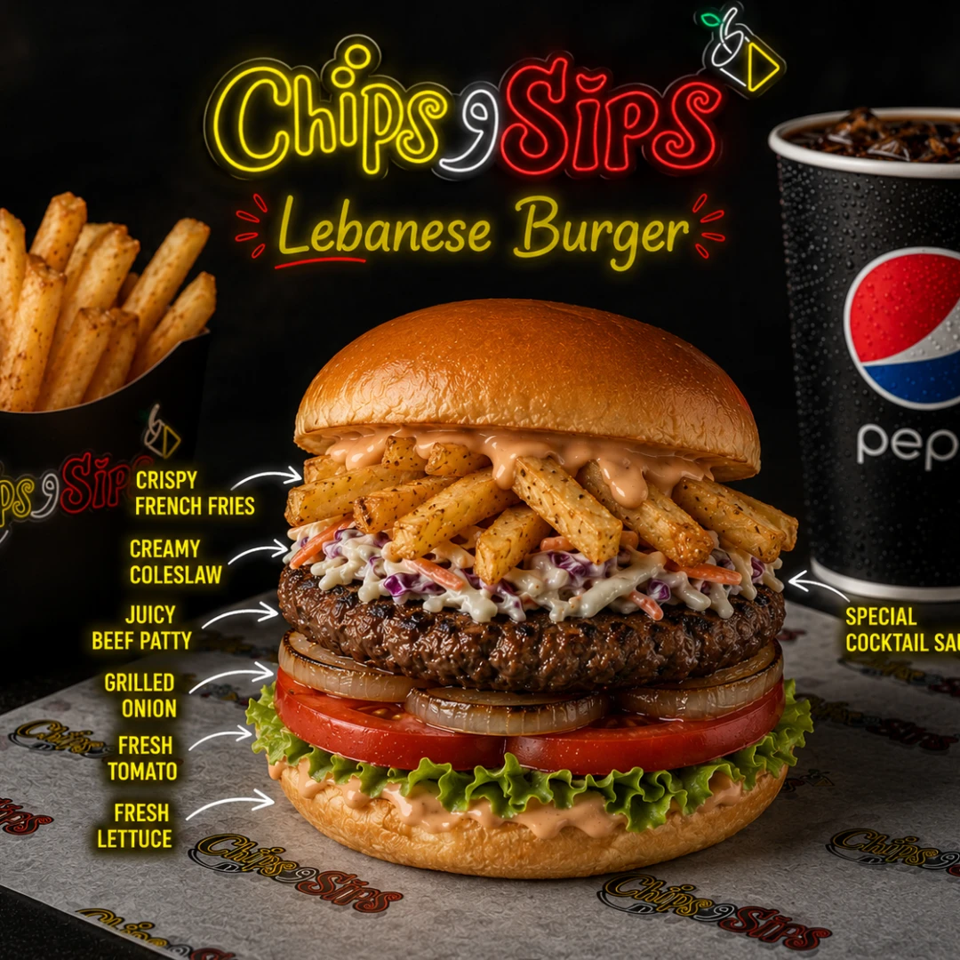 Lebanese-Classic Burger Combo