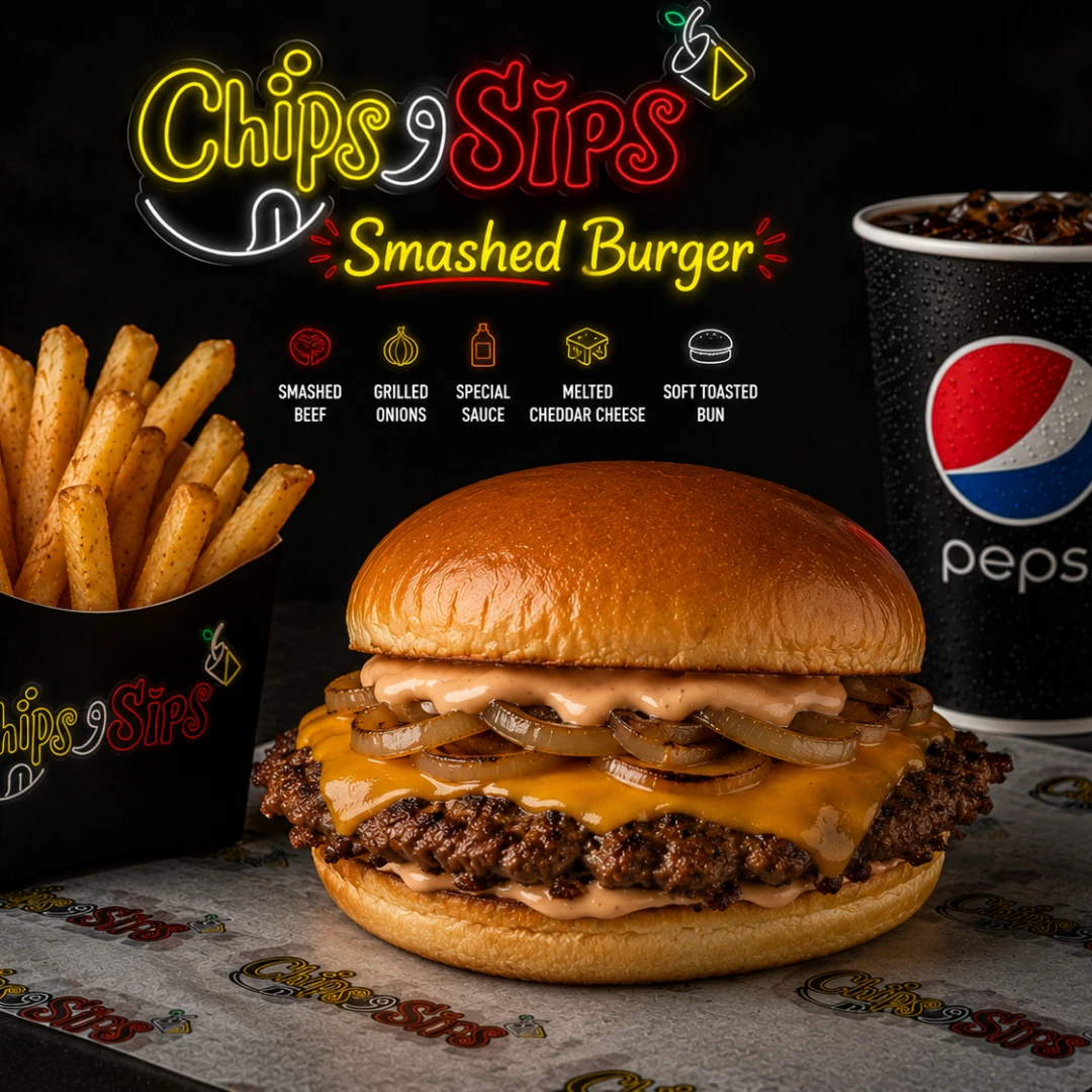 Single Smashed Burger Combo