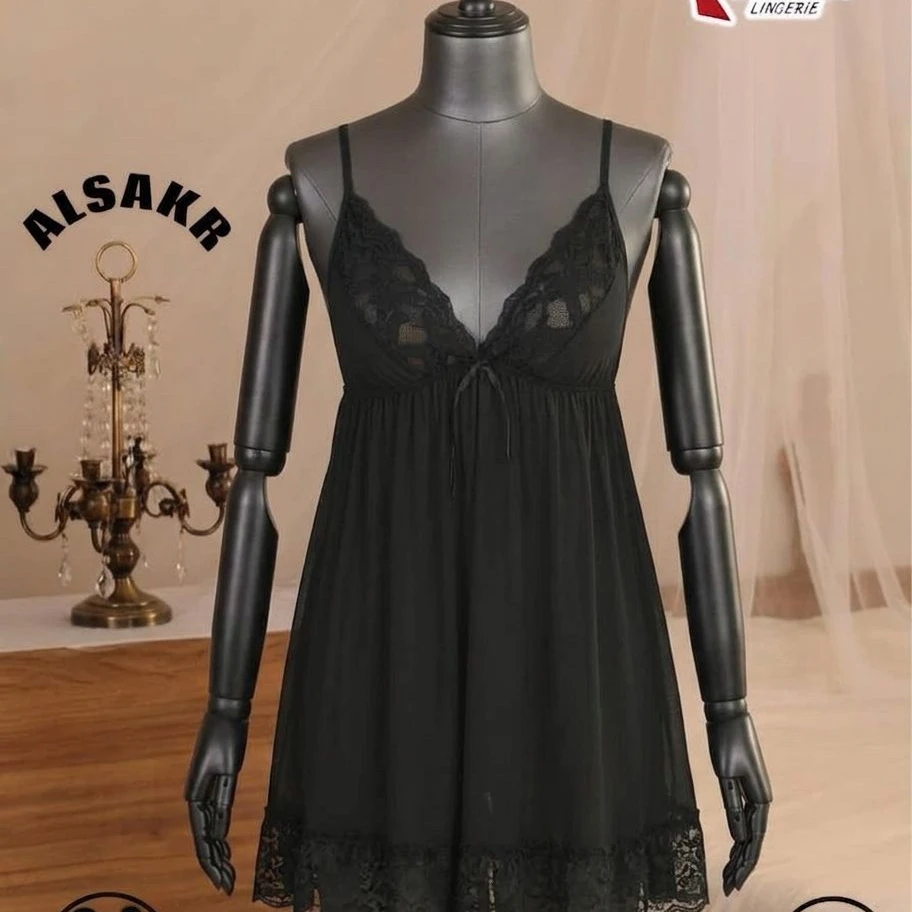 Women Sexy Lingerie Dresses Black