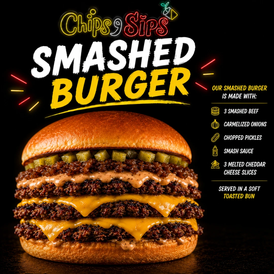 Triple Smashed Burger