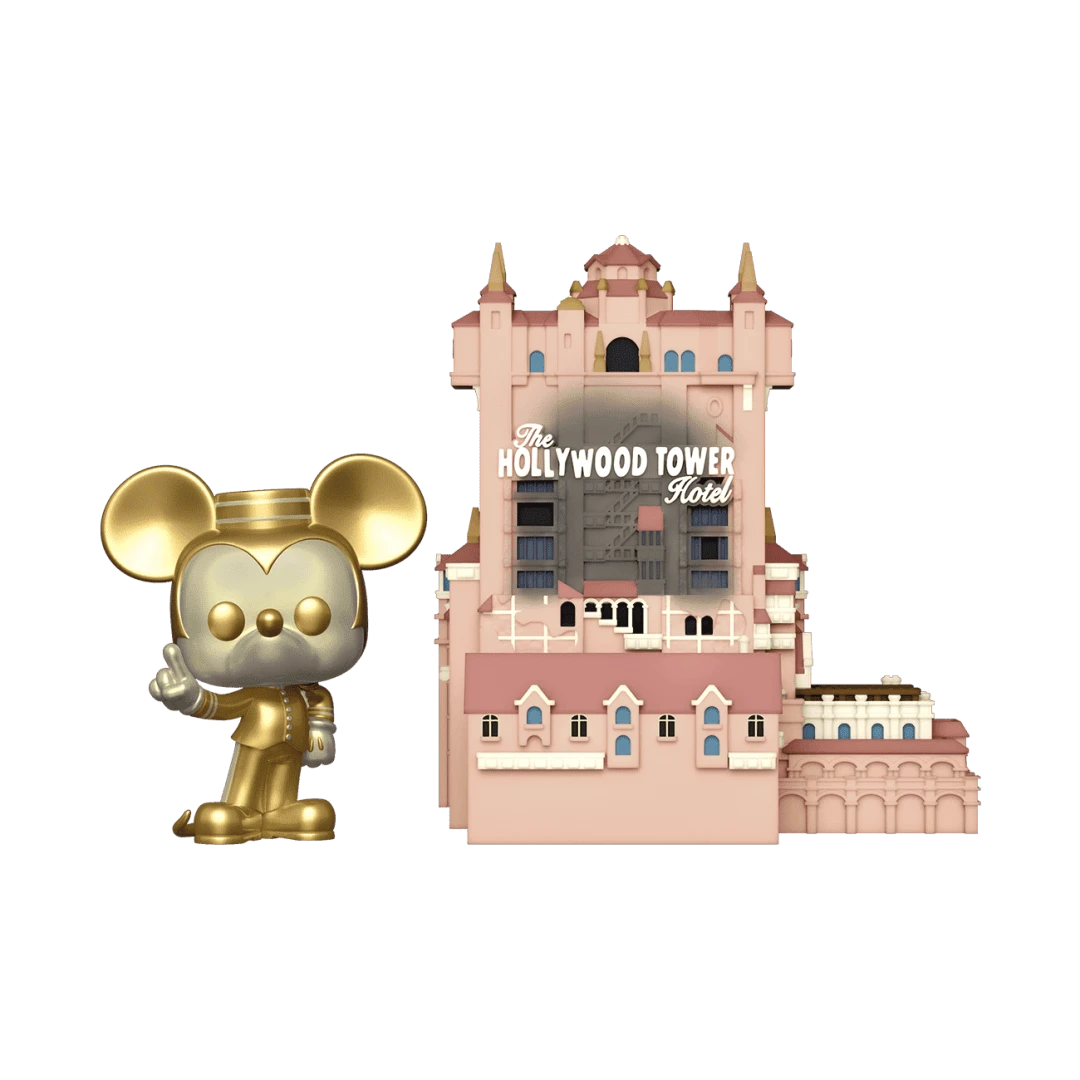 funko pop hollywood tower hotel and mickey mouse