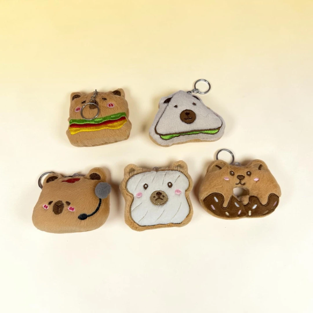 Capybara Bakery Keychain