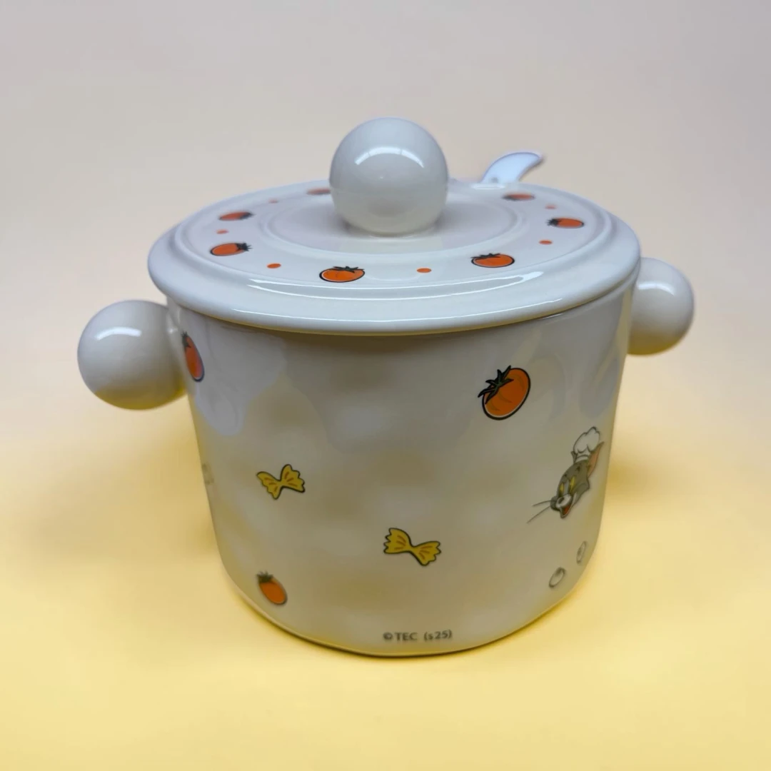 Tom & Jerry Ceramic Lidded Pot