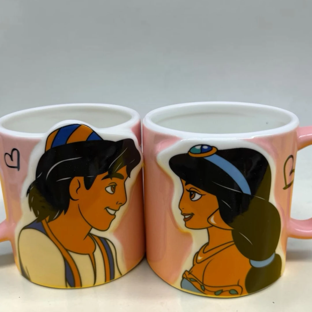 Disney Princes And Princesses Couple Mugs - 2
