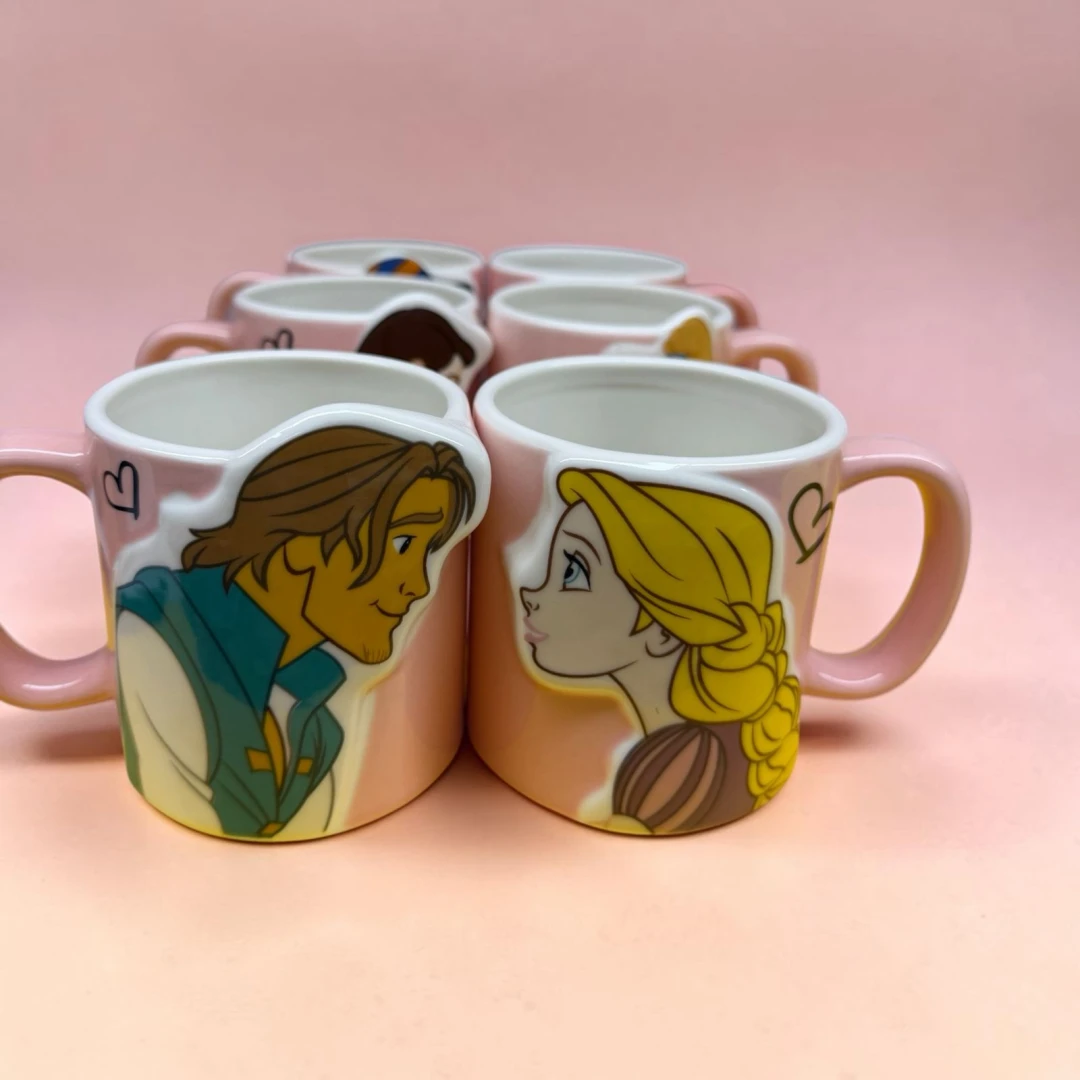 Disney Princes And Princesses Couple Mugs - 6