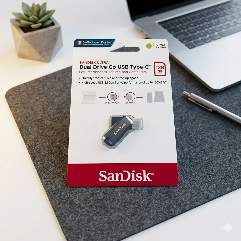 OTG SANDISK DUAL DRIVE GO USB TYPE C 128GB