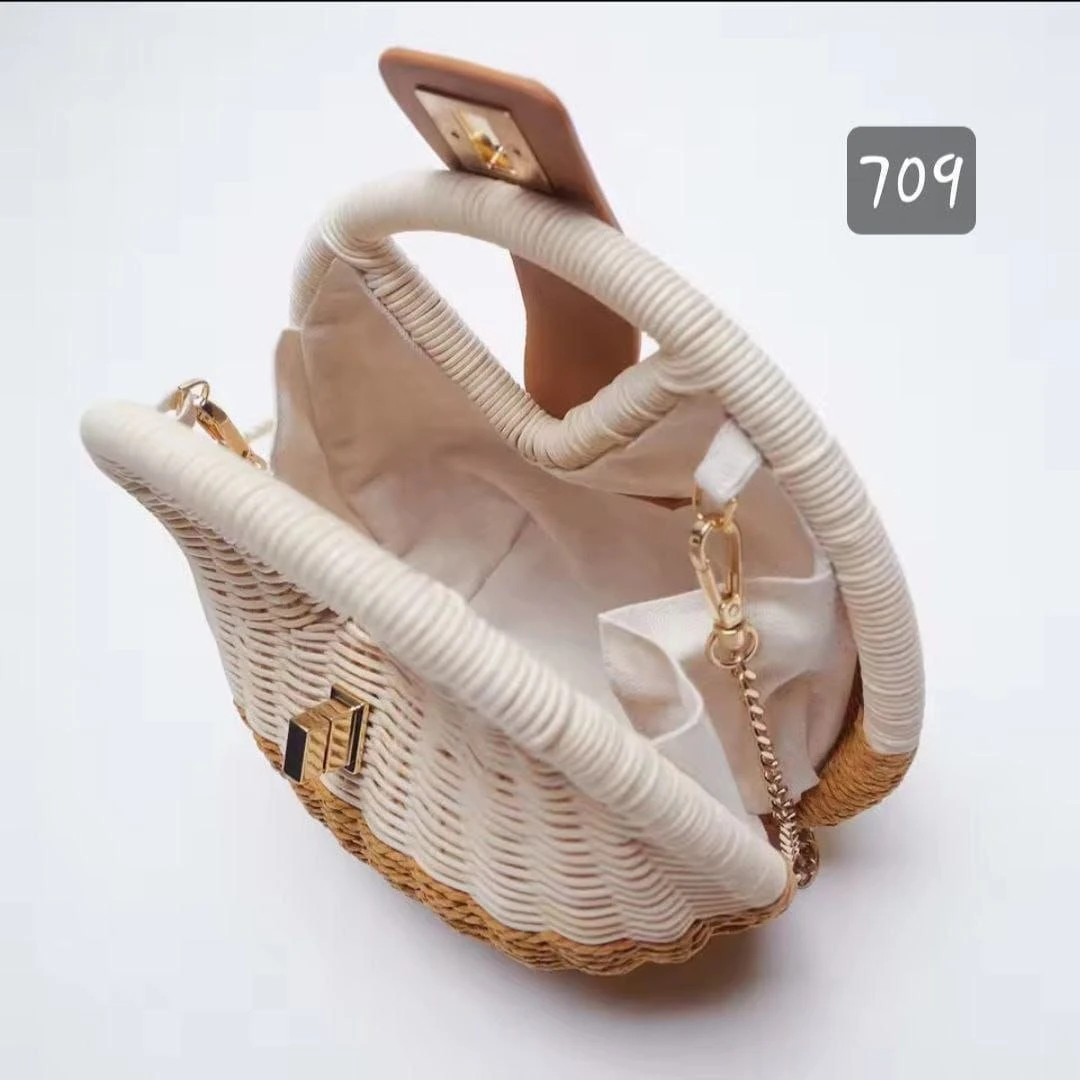 Summer Woven Round Bag 709 - 4