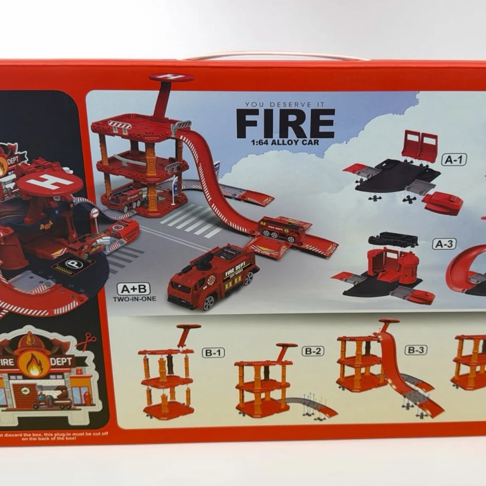 DIY Fire Rescue Station Playset