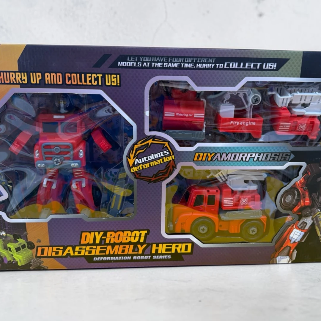 DIY Robot Disassembly Hero Fire Engine Truck