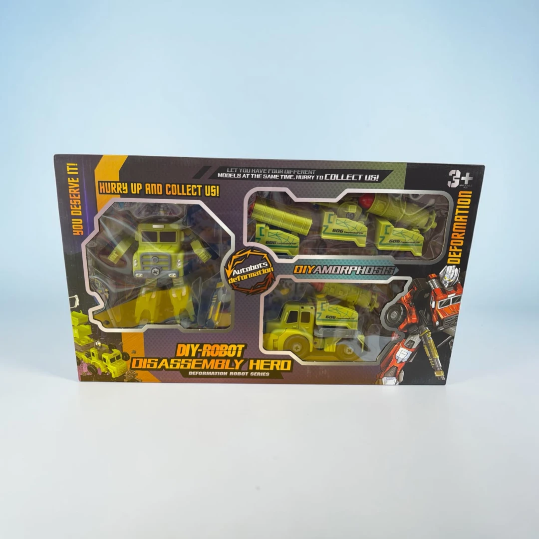 DIY Robot Disassembly Hero Green Militaty Truck
