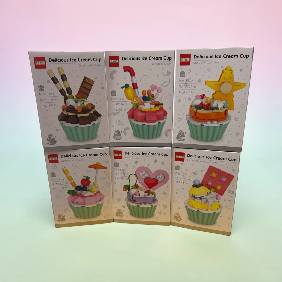 Dr. Star Delicious Ice Cream Cup Block Set