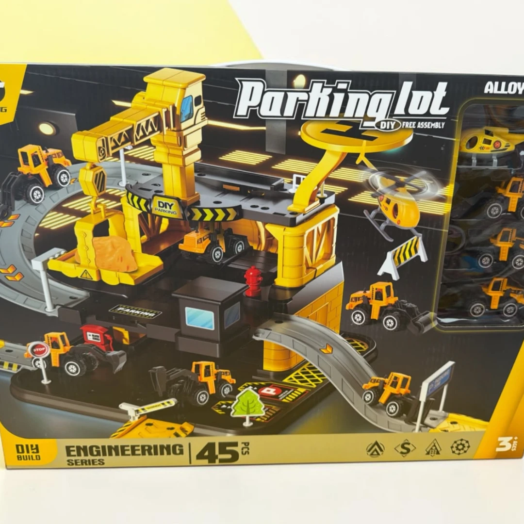 DIY Parking Lot Toy Set Engineering Set