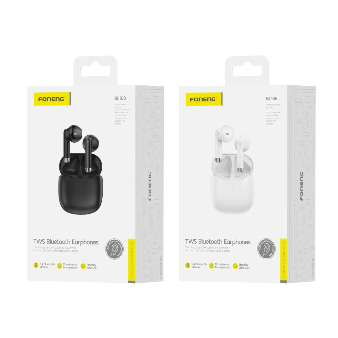 FONENG BL168 TWS WIRELESS EARPHONE WHITE