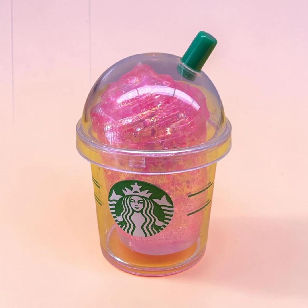 Pink Strawberry Drink Squishy