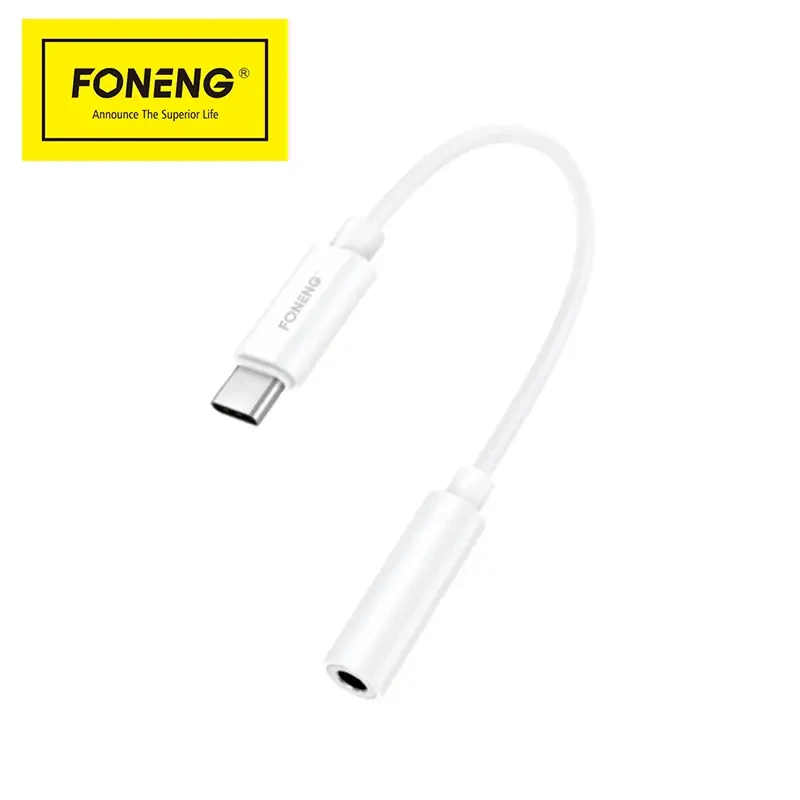 FONENG  BM21 AUDIO CABLE TYPE C WHITE